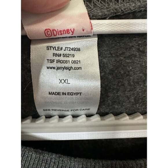 Disney Mickey Mouse Holiday Christmas Gray Pullover Sweater Size XXL - Picture 4 of 8